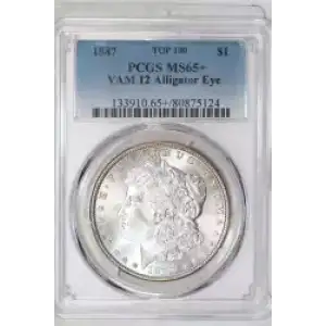1887 $1 VAM 12 Alligator Eye