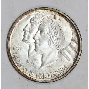 Classic Commemorative Silver--- Arkansas Centennial 1935-1939-Silver- 0.5 Dollar