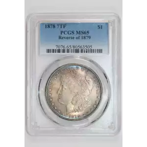 1878 7TF $1 Reverse of 1879