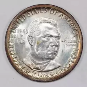 Classic Commemorative Silver--- Booker T. Washington Memorial 1946-1951-Silver- 0.5 Dollar