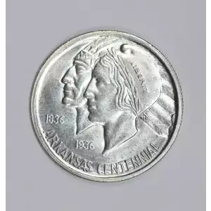 Classic Commemorative Silver--- Arkansas Centennial 1935-1939-Silver- 0.5 Dollar