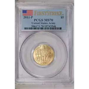 2011-P $5 United States Army First Strike