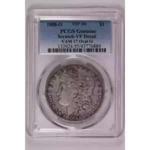 1888-O $1 VAM 17 Oval O