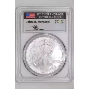 2006 $1 Silver Eagle Mercanti Signature