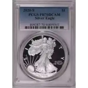 2020-S $1 Silver Eagle, DCAM