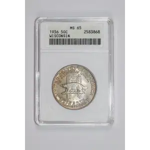 Classic Commemorative Silver--- Wisconsin Territorial Centennial 1936 -Silver- 0.5 Dollar
