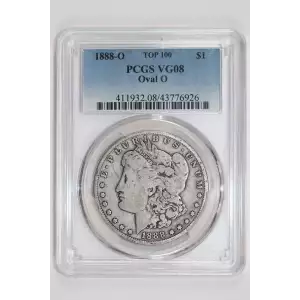 1888-O $1 Oval O TOP 100