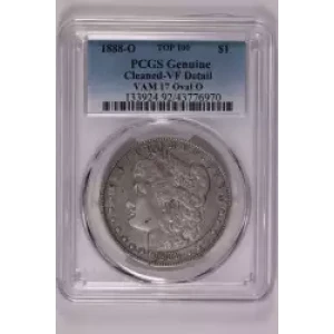 1888-O $1 VAM 17 Oval O