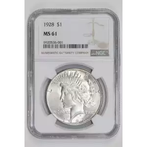 1928 PEACE DOLLAR NGC MS61 (2)