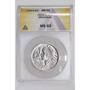 Classic Commemorative Silver--- Arkansas Centennial 1935-1939-Silver- 0.5 Dollar