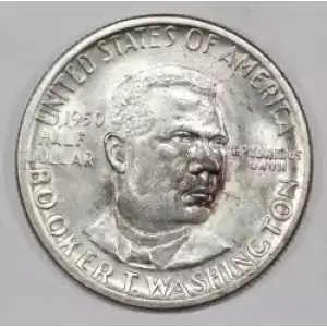 Classic Commemorative Silver--- Booker T. Washington Memorial 1946-1951-Silver- 0.5 Dollar