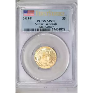 2013-P $5 5 Star Generals MacArthur - First Strike