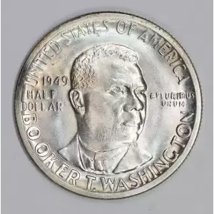 Classic Commemorative Silver--- Booker T. Washington Memorial 1946-1951-Silver- 0.5 Dollar