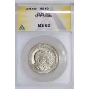 Classic Commemorative Silver--- Battle of Gettysburg Anniversary 1936 -Silver- 0.5 Dollar