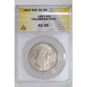 Classic Commemorative Silver--- World's Columbian Exposition Half Dollar 1892 - 1893 -Silver- 0.5 Dollar