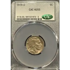 Nickel Five Cent Pieces-Indian Head or Buffalo