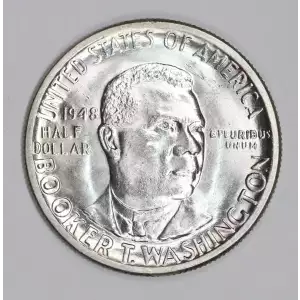 Classic Commemorative Silver--- Booker T. Washington Memorial 1946-1951-Silver- 0.5 Dollar