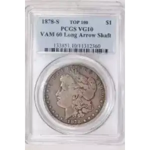 1878-S $1 VAM 60 Long Arrow Shaft