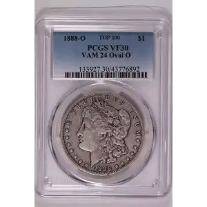 1888-O $1 VAM 24 Oval O