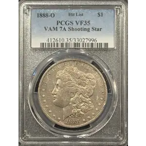 1888-O $1 VAM 7A, Shooting Star Hit List (3)