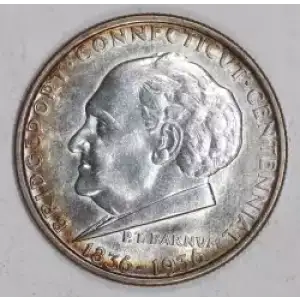 Classic Commemorative Silver--- Bridgeport, Connecticut, Centennial 1936 -Silver- 0.5 Dollar