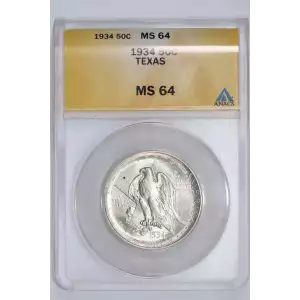 Classic Commemorative Silver--- Texas Independence Centennial 1934-1938-Silver- 0.5 Dollar