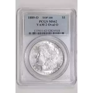 1889-O $1 VAM 2 Oval O TOP 100