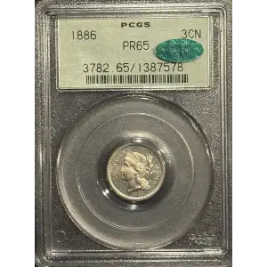 Nickel Three Cent Pieces 1865-1889