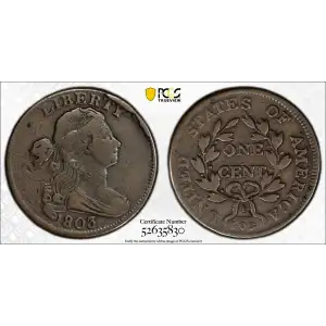 1803 1C Small Date, Small Fraction, BN