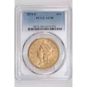1874-S $20