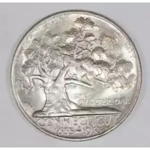 Classic Commemorative Silver--- Connecticut Tercentenary 1935 -Silver- 0.5 Dollar