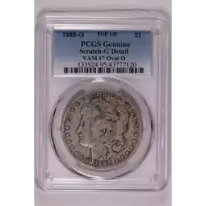 1888-O $1 VAM 17 Oval O