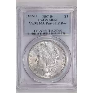 1883-O $1 VAM 36A Partial E Rev