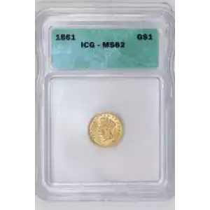 Gold Dollars---Indian Princess Head, Large Head 1856-1889 -Gold- 1 Dollar