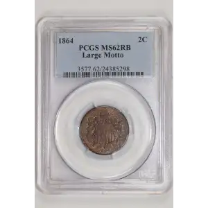 1864 2C Large Motto, RB