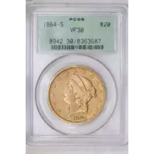 1864-S $20