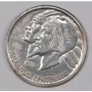 Classic Commemorative Silver--- Arkansas Centennial 1935-1939-Silver- 0.5 Dollar