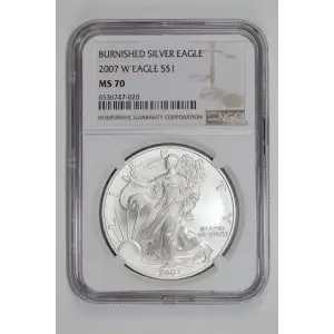 2007 W BURNISHED SILVER EAGLE