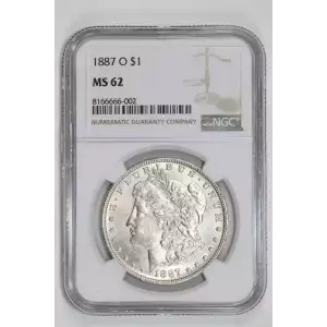 1887-O MORGAN DOLLAR NGC MS62