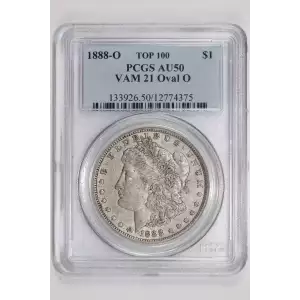 1888-O $1 VAM 21 Oval O TOP 100