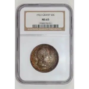 Classic Commemorative Silver--- Grant Memorial 1922 -Silver- 0.5 Dollar