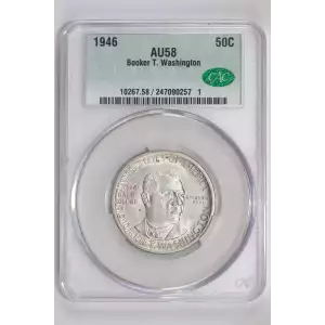 Classic Commemorative Silver--- Booker T. Washington Memorial 1946-1951-Silver- 0.5 Dollar