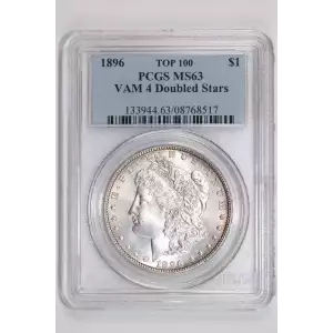 1896 $1 VAM 4 Doubled Stars TOP 100