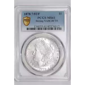 1878 7/8TF $1 Strong VAM 38 7/5