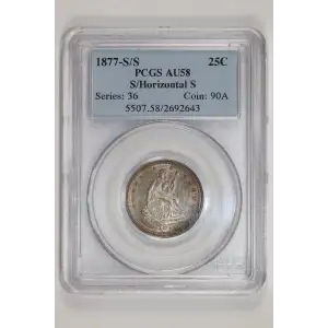 1877-S/S 25C S/Horizontal S