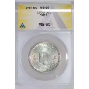 Classic Commemorative Silver--- York County, Maine, Tercentenary 1936 -Silver- 0.5 Dollar