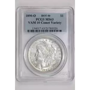 1890-O $1 VAM 10 Comet Variety HOT 50