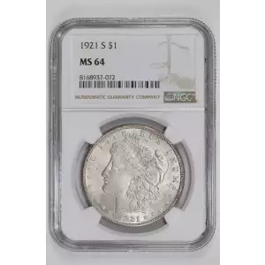 1921-S MORGAN DOLLAR NGC MS64 (2)