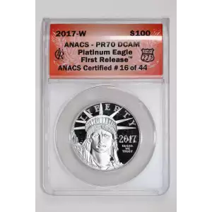 Platinum Bullion-Platinum Eagles--$100 Platinum Eagle 1 oz -Platinum- 100 Dollar