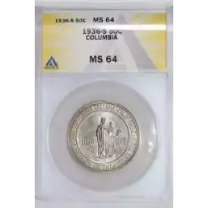 Classic Commemorative Silver--- Columbia, South Carolina, Sesquicentennial 1936 -Silver- 0.5 Dollar